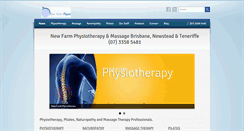 Desktop Screenshot of newfarmphysiotherapy.com.au