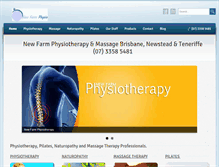 Tablet Screenshot of newfarmphysiotherapy.com.au